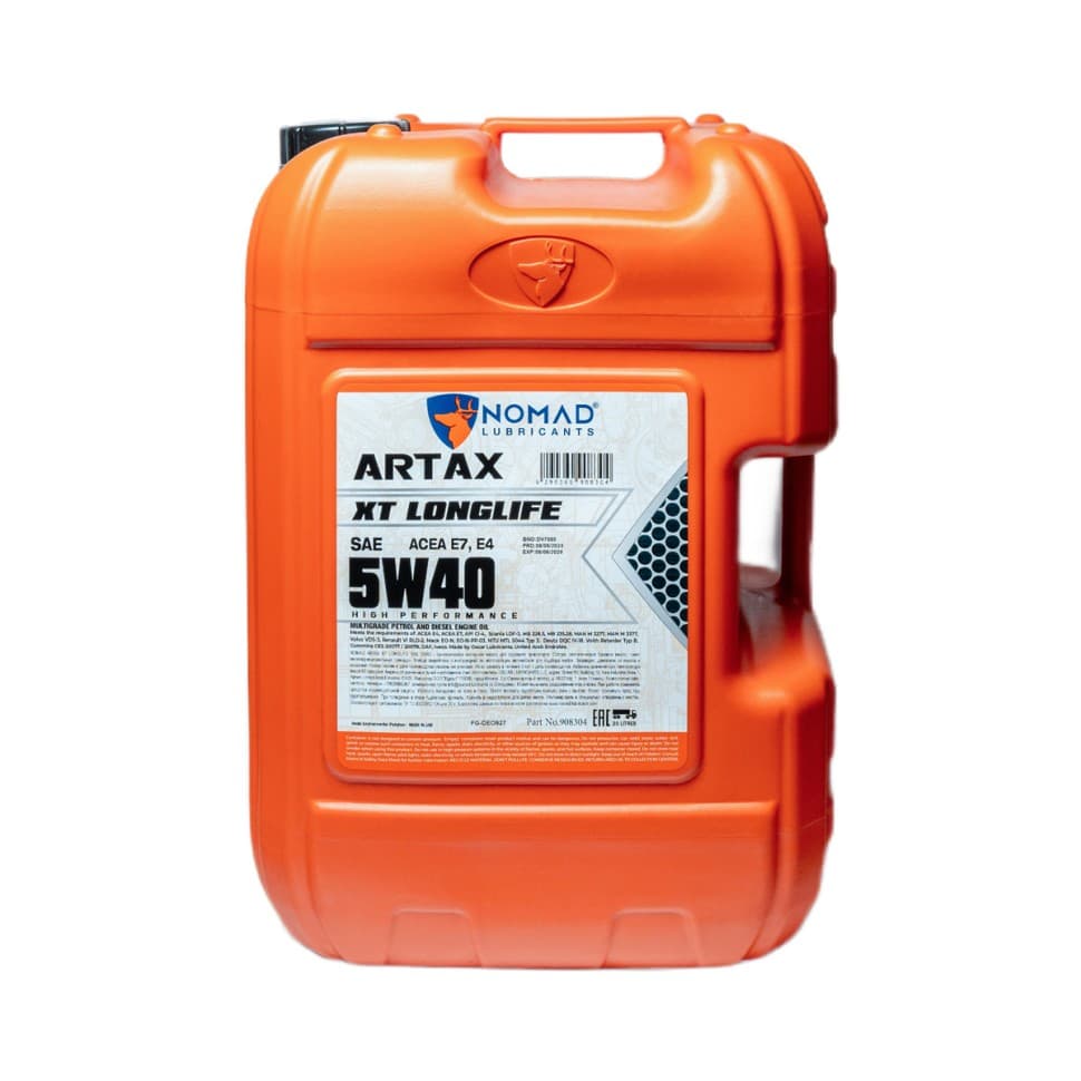 Nomad Artax XT LONGLIFE 5W40 · 20 л